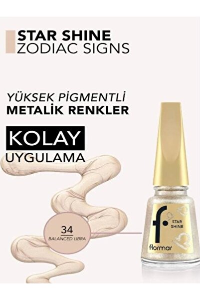 Flormar Burç - Star Shine Yüksek Pigmentli & Parlak Bitişli Metalik Oje