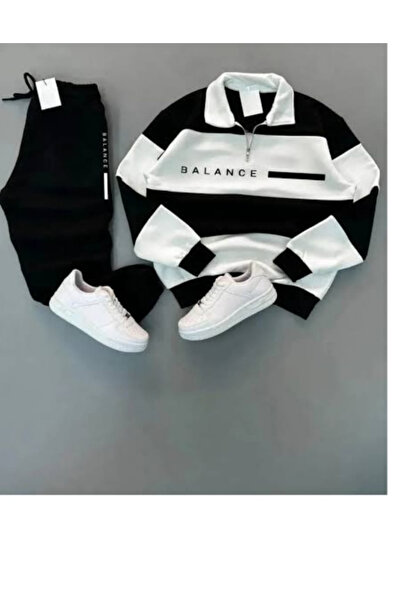 GBRO Men's 5-Piece Stand-Up Collar Balance Printed Tracksuit Set