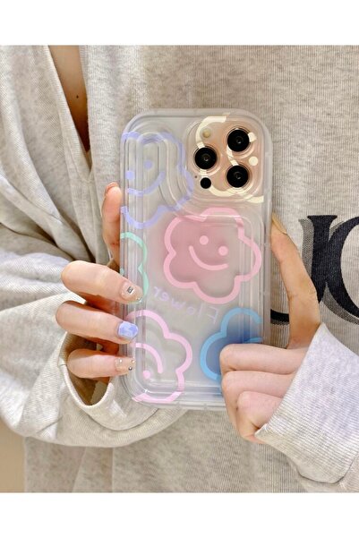 MİRAZ TASARIM iPhone 14 Pro Max Airbag Model Flower Patterned Case