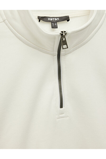 Koton Μακρυμάνικο μπλουζάκι με μισό φερμουάρ