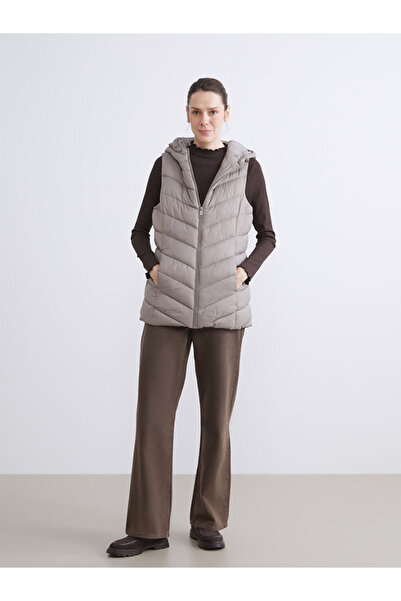 LC Waikiki Create Your Style from Uzg Store |   Women's Puffer Vest with Hood