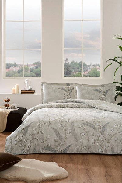 Özdilek Cotton Fitted Sheet Double Size Duvet Cover Set