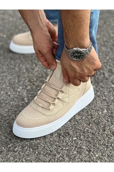 Zerenyus Knitwear Premium Daily Ultra Comfortable Men's Shoes Beige
