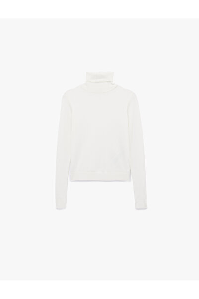 Koton Πλεκτό πουλόβερ με μακρυμάνικο ζιβάγκο