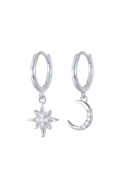 Silver berry S925 Celestial -Star and Moon Earrings