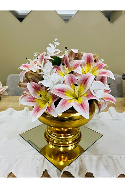 essacraft НОВО АРАНЖИРАНЕ С МОКРИ ЖЪЛТИ И РОЗОВИ ЛИЛИИ - MDL27