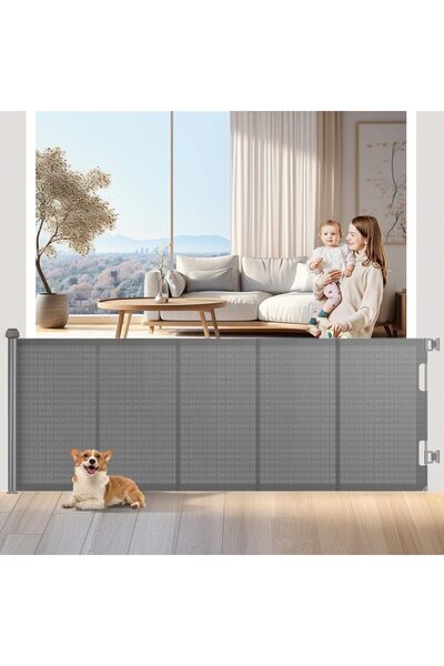 Wodondog Usa protectie copii/caini, extra lata, extensibila pana la 300cm, inaltime 83cm