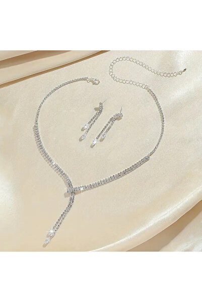 Estilo Lingerie Diamond-Looking Dream Model Jewelry Set Bride Wedding Engagement Invitation Prom Daily Jewelry Gift Jewelry Set