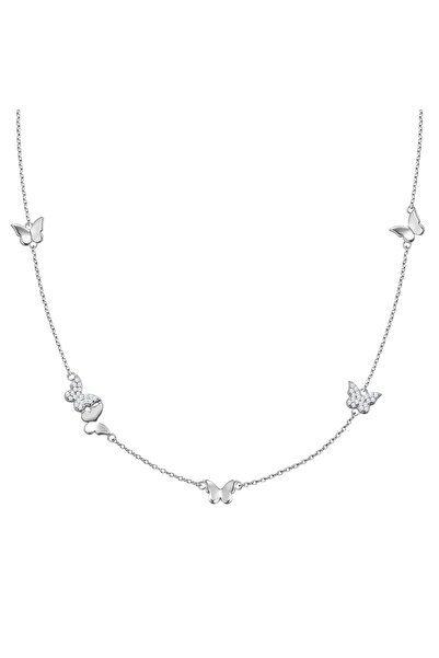 Glanzstücke München Silberhalskette Kette mit Anhänger Sterling Silber Zirkon...