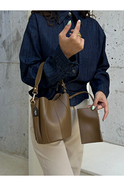 Night Lumia Model Yağ Yeşili Kadın El Ve Omuz Çantası