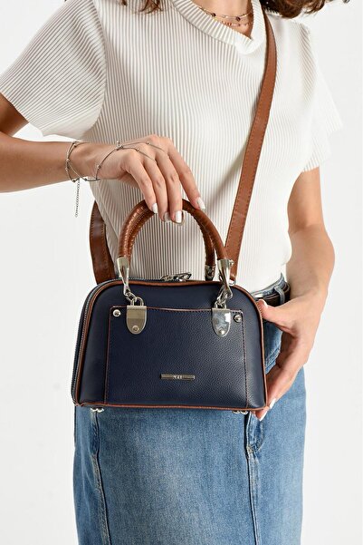 H&D COLLECTİON 5 Compartments, a Quality, Double Strap Lined Hand and Shoulder Bag Suitable for Daily Use