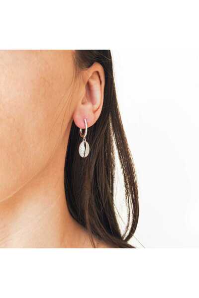 Silver berry S925 Shiny Shell Earrings