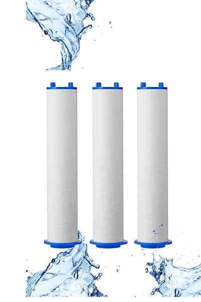 teknotrust Filtreli duş başlığı yedek filtre seti, 3 adet, her duşa uyumlu, t...