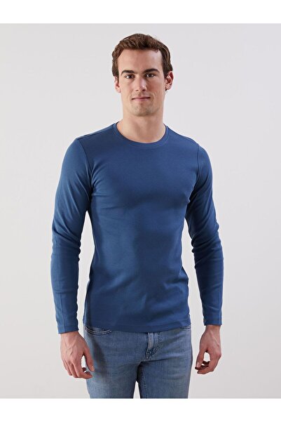 LC Waikiki Ανδρικό μπλουζάκι με μακρύ μανίκι LCWAIKIKI Classic Crew Neck Basic