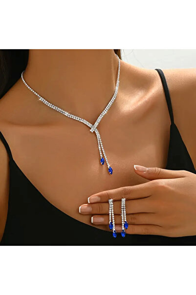 Estilo Lingerie Diamond-Looking Dream Model Jewelry Set Bride Wedding Engagement Invitation Prom Daily Jewelry Gift Jewelry Set