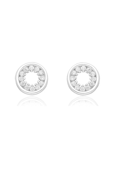 Silver berry S925 Circle Earrings