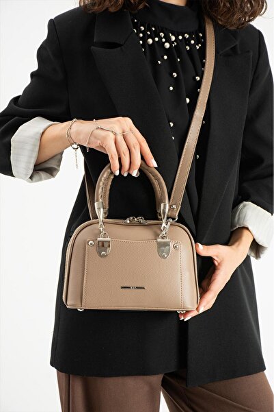 H&D COLLECTİON 5 Compartments, a Quality, Double Strap Lined Hand and Shoulder Bag Suitable for Daily Use