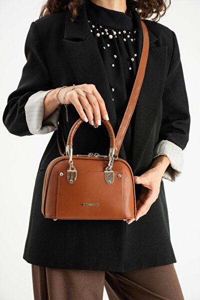 H&D COLLECTİON 5 Compartments, a Quality, Double Strap Lined Hand and Shoulder Bag Suitable for Daily Use