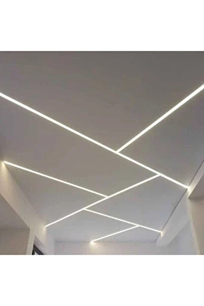 Ledarmy Köşe LED Profil Kanal Alüminyum Eloksallı 18x18mm Opak Şeffaf Pleksi Kapaklı Yan Kapak Alt Tutucu 1