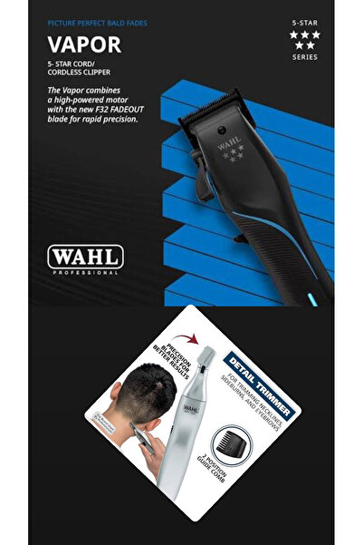 Wahl Vapor Profesyonel Combo Set Saç Sakal Traş Makinesi