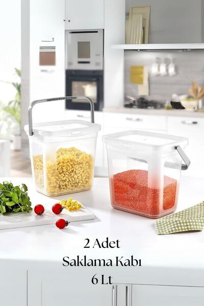 Depa 2-Piece Multibox Food Storage Container & Storage Box 6 Lt Transparent