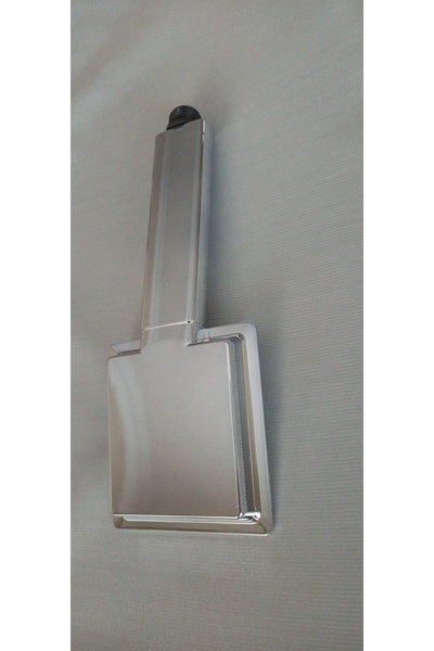 teknotrust Şık Metalik Kare El Duş Başlığı ve Ahizesi 2'li Set