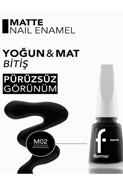 Flormar Matte Yüksek Pigmentli & Mat Bitişli Oje