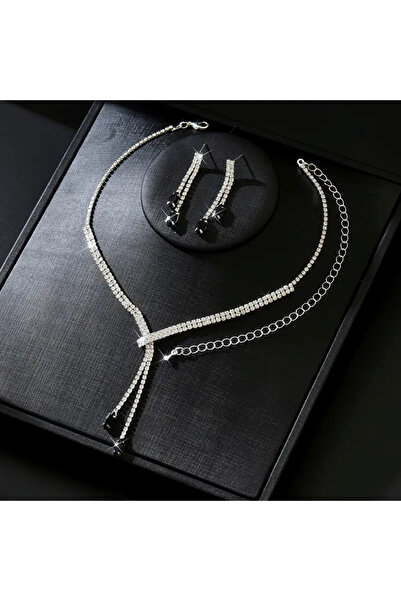 Estilo Lingerie Diamond-Looking Dream Model Jewelry Set Bride Wedding Engagement Invitation Prom Daily Jewelry Gift Jewelry Set