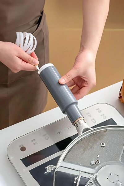 Depa Silikon Saplı Pratik Mutfak Gereci Kaplama Uçlu Çok Amaçlı 14 cm