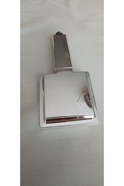 teknotrust Şık Metalik Kare El Duş Başlığı ve Ahizesi 2'li Set