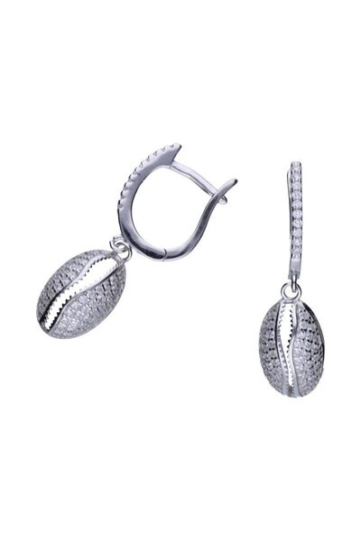 Silver berry S925 Shiny Shell Earrings