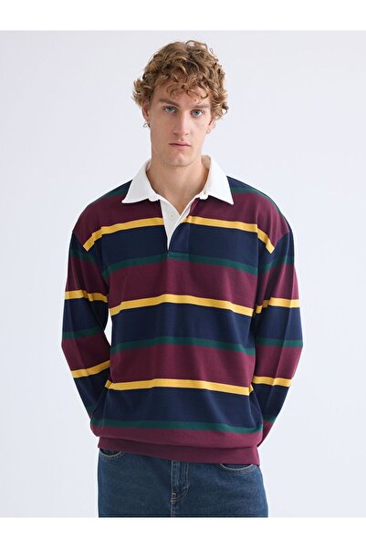 LC Waikiki XSIDE Polo Yaka Uzun Kollu Erkek Sweatshirt