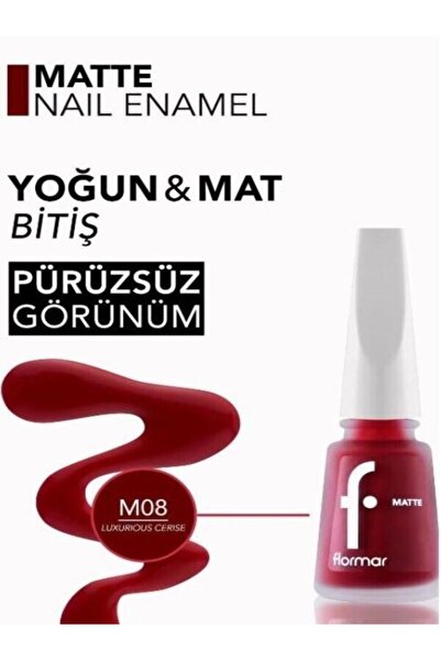 Flormar Matte Yüksek Pigmentli & Mat Bitişli Oje