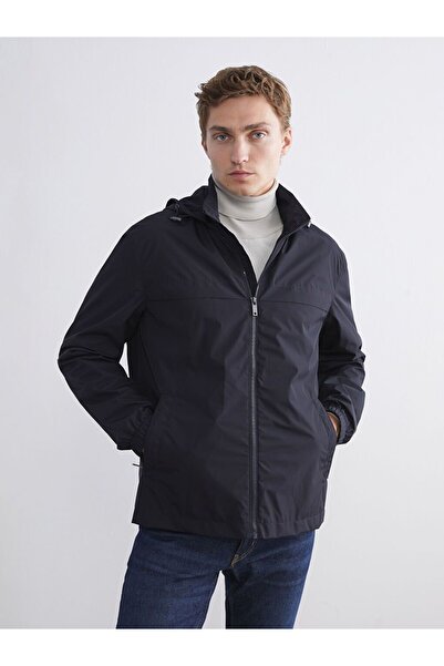 LC Waikiki SOUTHBLUE Standard Fit Hooded Men's Coat