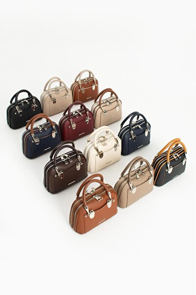 H&D COLLECTİON حقيبة يد وكتف ذات 5 أقسام، ذات جودة عالية، مبطنة بحزام مزدوج، مناسبة للاستخدام اليومي