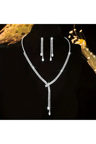 Estilo Lingerie Diamond-Looking Dream Model Jewelry Set Bride Wedding Engagement Invitation Prom Daily Jewelry Gift Jewelry Set