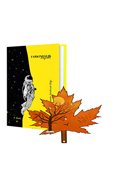 Alfa Yayınları Farkındalık Defteri (Ciltli) - turuncu yaprak ayracı ile - Ort...