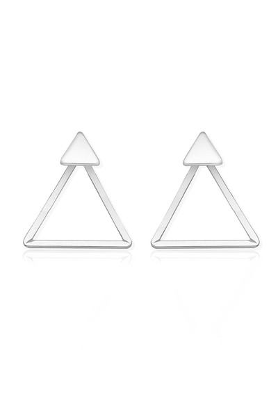 Silver berry S925 Another Dimension Triangles Earrings