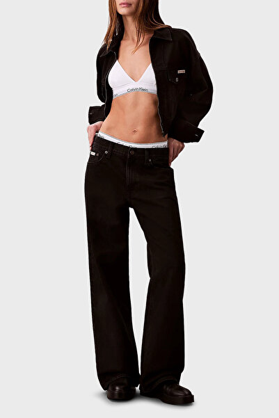 Calvin Klein Pamuklu Baggy Fit Düşük Bel Geniş Paça Jeans LV047D713GTWM KOT PANTOLON LV047D713