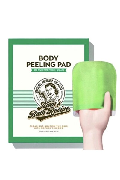 Mom's bath مومز باث ليفة تقشير الجسم الأصلية أخضر