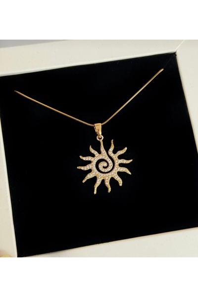 STAİNLES Infinite Radiance Sun Necklace