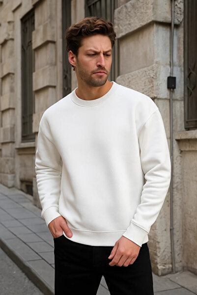 COMBİNE MİCHAİL Ανδρικό φούτερ Basic Crew Neck 3 τεμαχίων