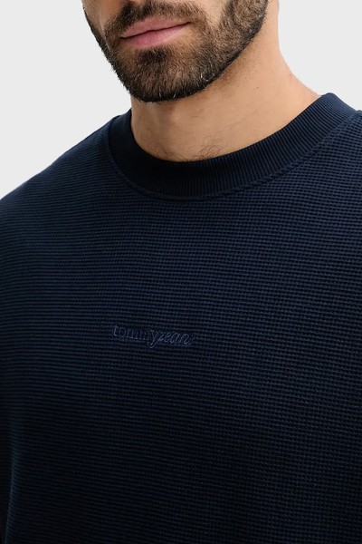 Tommy Jeans Pánská mikina Regular Fit s kulatým výstřihem z bavlny SWEAT DM0DM21622 C1G