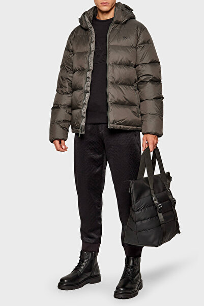 Calvin Klein Su İtici Regular Fit Çıkarılabilir Kapüşonlu Mont LV04RC518GPAR Erkek MONT LV04RC518G P
