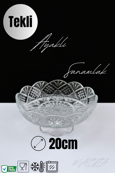 Maloria Ayaklı Kesme Sunumluk | 20cm - Tekli