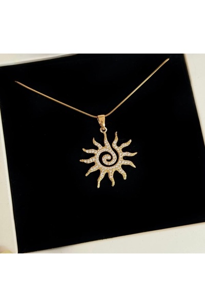 STAİNLES Infinite Radiance Sun Necklace