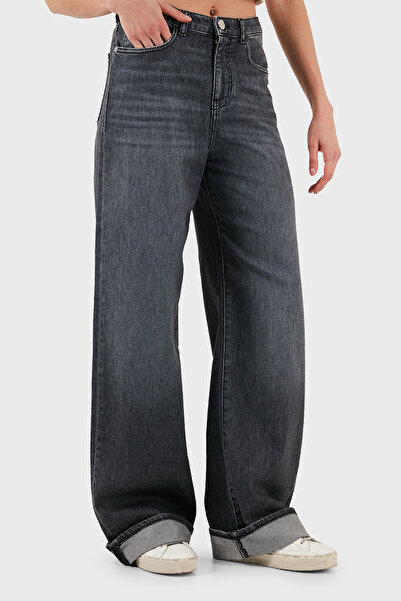 Emporio Armani Cotton Relaxed Fit Wide Leg Vintage Look Jeans Denim Pants Ew000737 Af