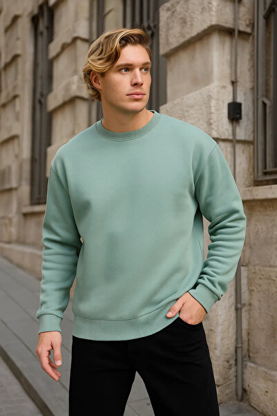 COMBİNE MİCHAİL Ανδρικό φούτερ Basic Crew Neck 3 τεμαχίων
