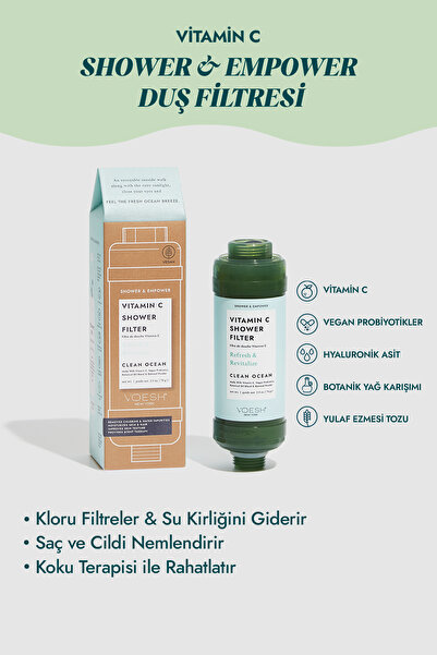 teknotrust Canlı Renkli Vitamin C Duş Filtresi, ferah ve sağlıklı cilt için i...