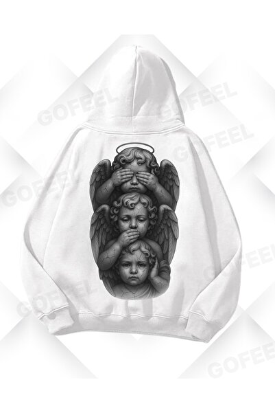 Gofeel Harajuku Y2k portret bele afro žene Štampano Oversize kroj unisex majica